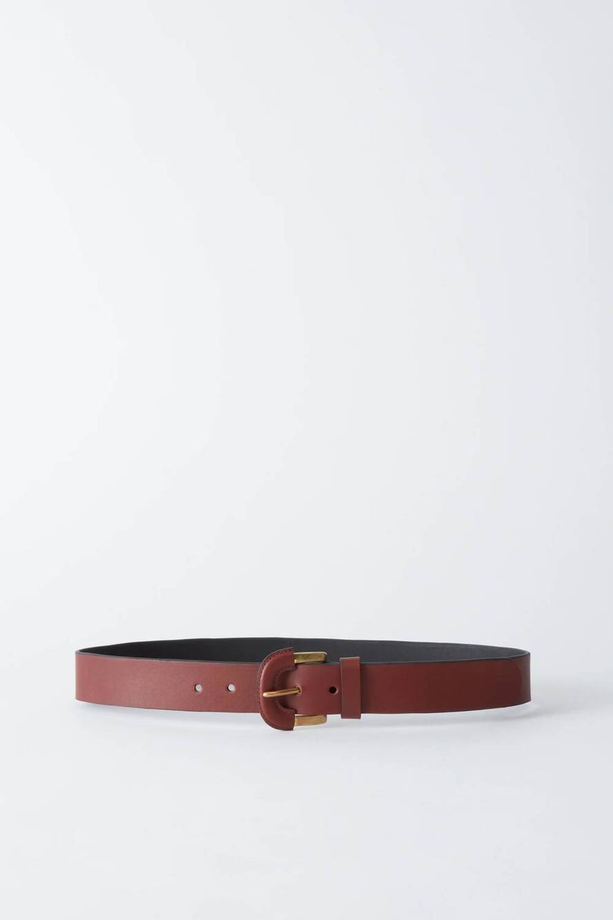 NEW RACHEL COMEY women's leather wrap borrelo belt in brown